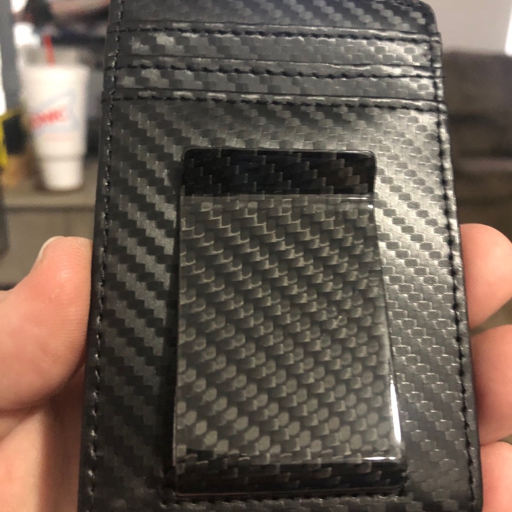 Travelambo Money Clip Wallet Carbon Fiber Wallet